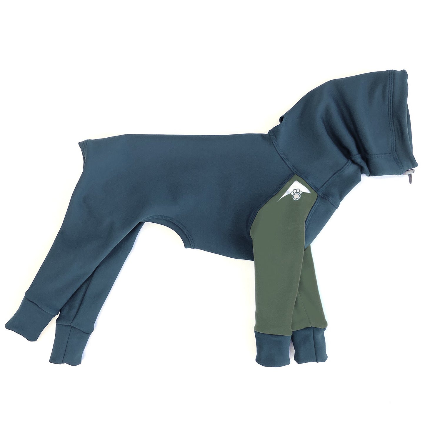 Z'Hoodie Active - Bleu acier et vert ardoise
